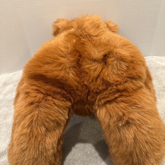 1987 Vintage GUND JC PENNY Teddy Bear - Green Ribbon Plush - 22" Tall - Gold Tag - Picture 5 of 10